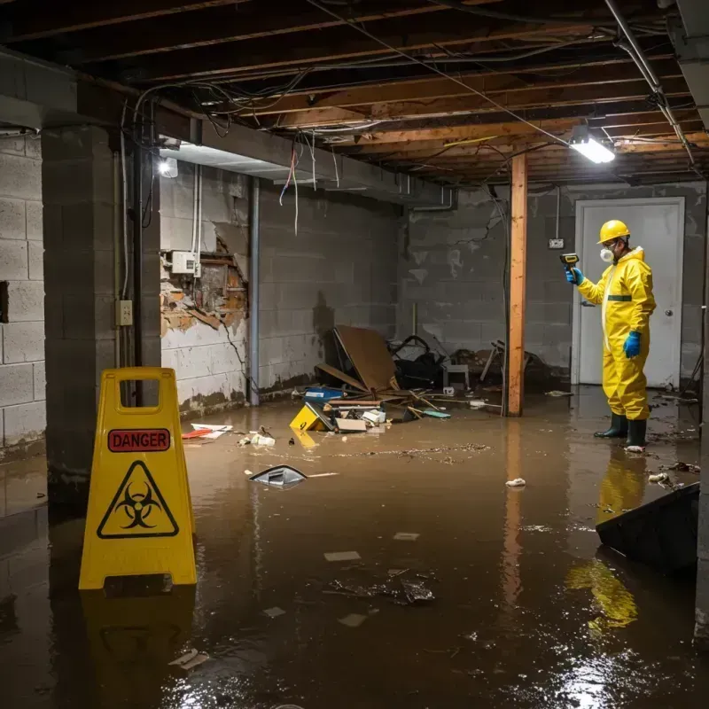 Flooded Basement Electrical Hazard in New Ulm, MN Property